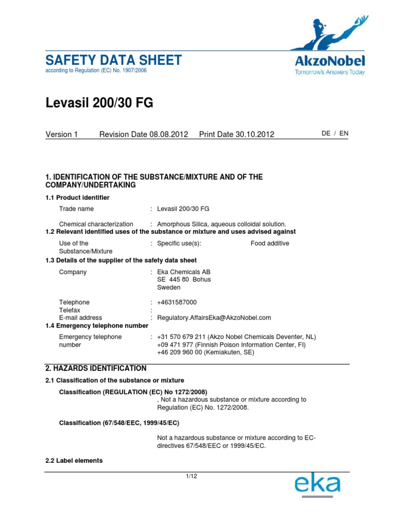 Eaton Begerow Product Line LEVASIL en SDB | PDF | Dangerous Goods ...