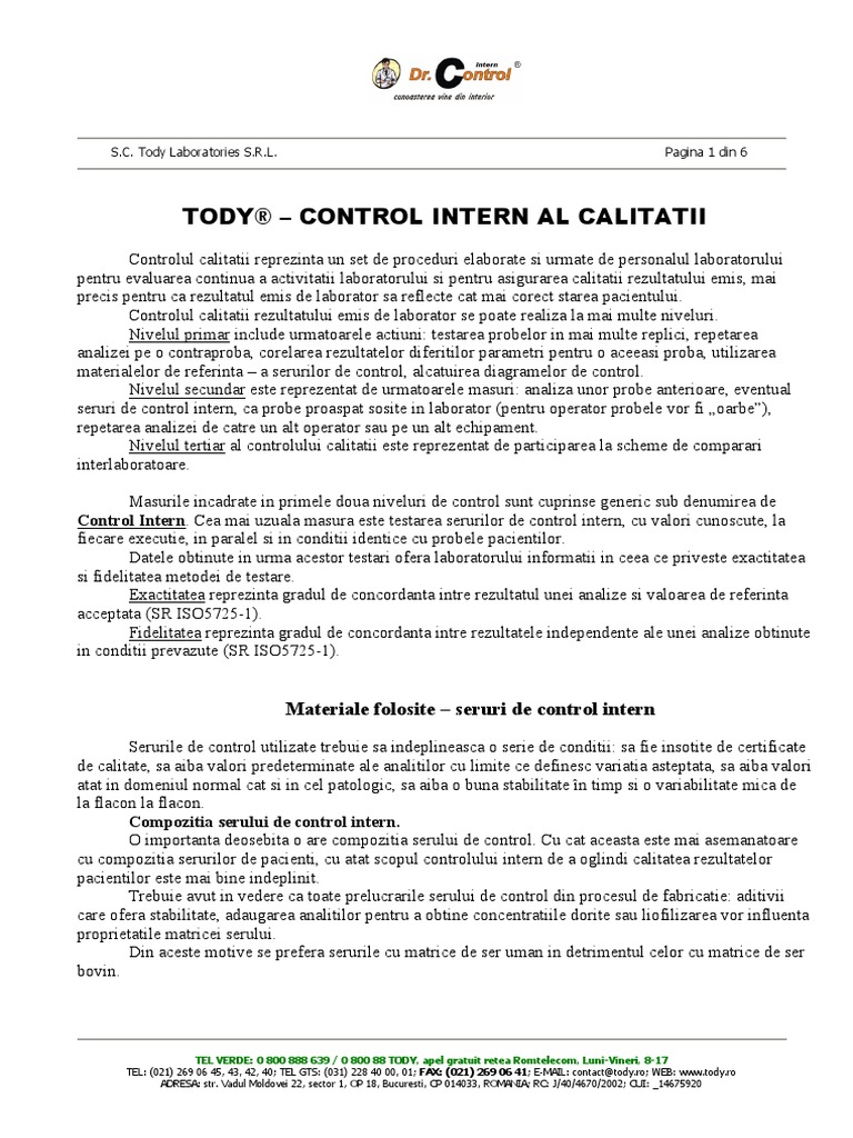 Control Intern Info PDF | PDF