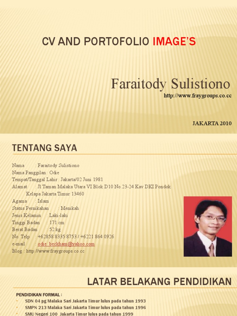 Cv And Portofolio Odiesign