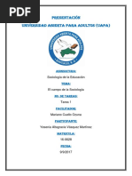 Sociologia de La Educacion - Tarea 1