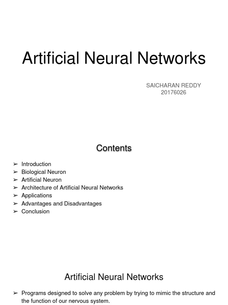 Overview of Artificial Neural Networks | PDF | Computers | Technology ...