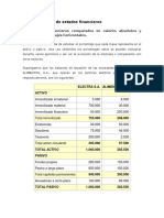 Comparacion de Estados Financieros