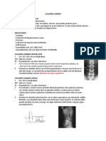 Columna Lumbar Protocolo