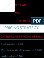 Caterpillar V/S Komatsu: Pricing Strategy