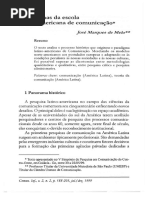Paradgmas Da Escola de Comunicação Latino Americana