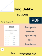 3.3a Adding Unlike Fractions