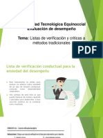 3.3. Listas de Verificación y Criticas A Métodos Tradicionales