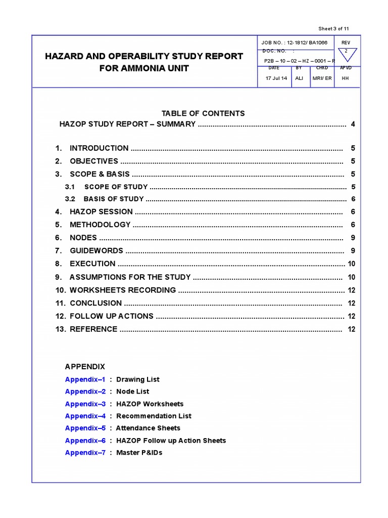Hazop Report | PDF | Combustion | Valve
