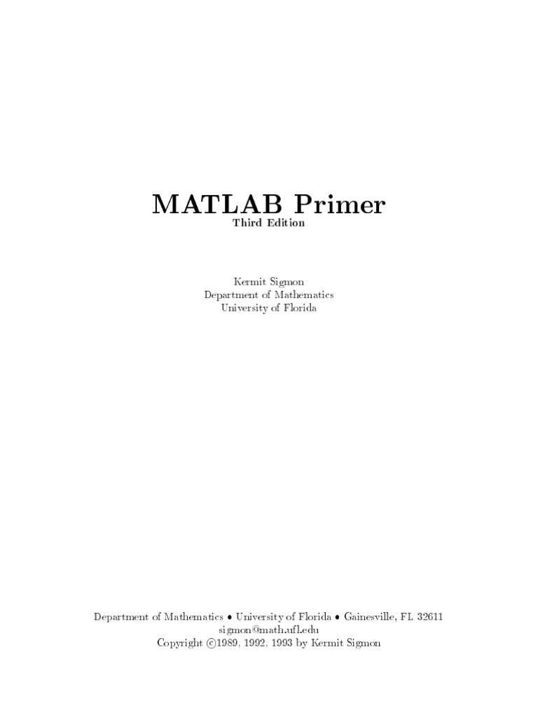 Primer PDF | PDF | Matrix (Mathematics) | Cartesian Coordinate System