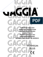 Manual Gaggia Titanium Plus