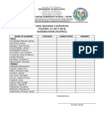 2018 - Phil-IRI Validation Oral