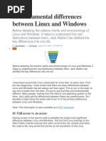 10 Fundamental Differences Between Linux and Windows