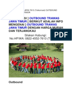 Outbound Trawas Jawa Timur
