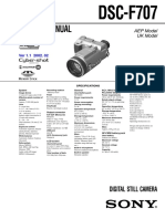Service Manual: DSC-F707