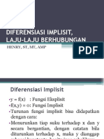 Materi Kuliah Minggu 4-Diferensiasi Implisit, Laju-Laju Berhubungan-Sabtu-110317