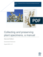 Plant Specimens Collecting Manual 