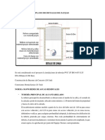 Descripcion Del Plano de Detalle de Zanjas