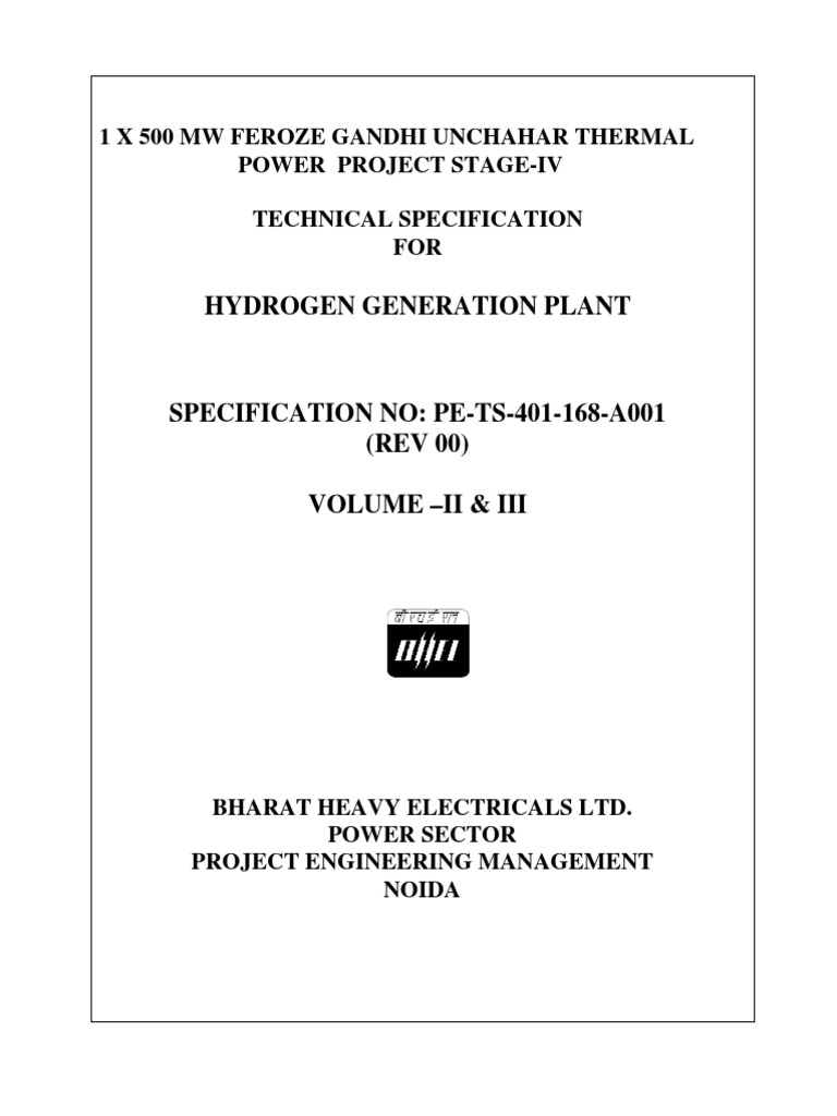 BHEl Specifications Part 1technical-Specifications-1413375939 | PDF ...