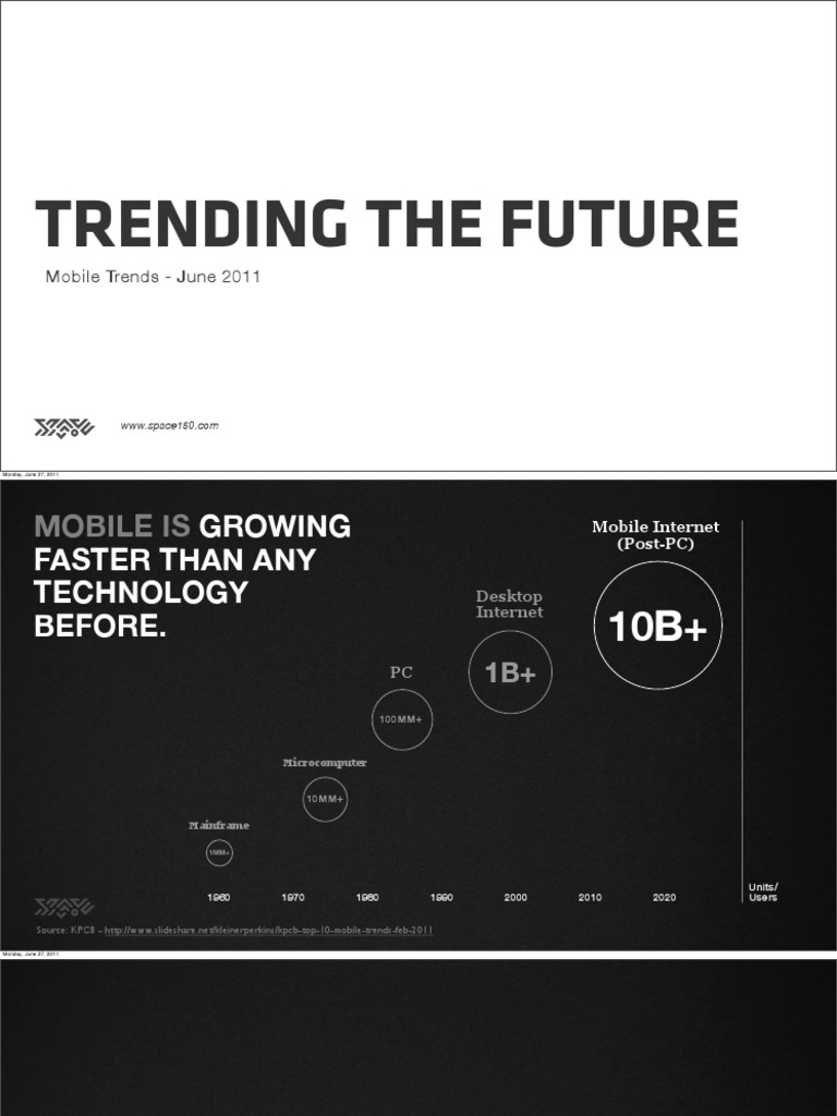 Trending The Future Mobile Trends June 2011 PDF Mobile Phones