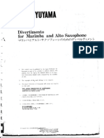 Akira Yuyama - Divertimento For Marimba and Alto Saxophone (Alto Saxophone & Piano) PDF