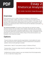 Download FYC Rhetorical Analysis by Erin McLaughlin SN36941850 doc pdf
