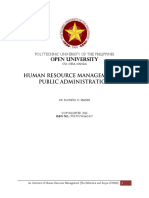 Human Resource Management in Public Administration