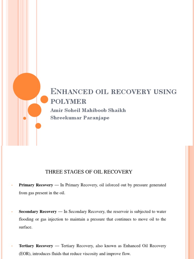 Polymer Flooding in Enhanced Oil Recovery | PDF | Enhanced Oil Recovery ...