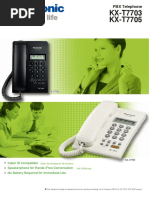 Panasonic KX T7703 T7705 Brochure