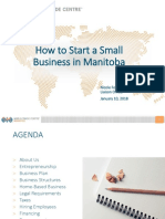 How To Start A Small Business in Manitoba: Nicole Fontaine Liaison Officer January 10, 2018