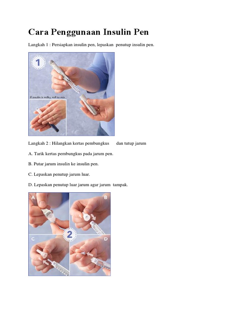 Cara Penggunaan Insulin