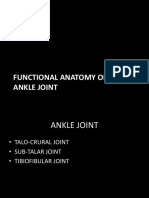 Functional Anatomy of The Ankleoint