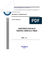 Asistenta Sociala Pt Varsta a Treia 2013