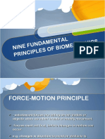 Nine Fundamental Principles of Biomechanics