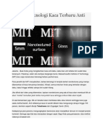 Teknologi Kaca Terbaru