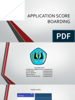 Application Score Boarding