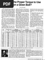 Torque Tightening Determination