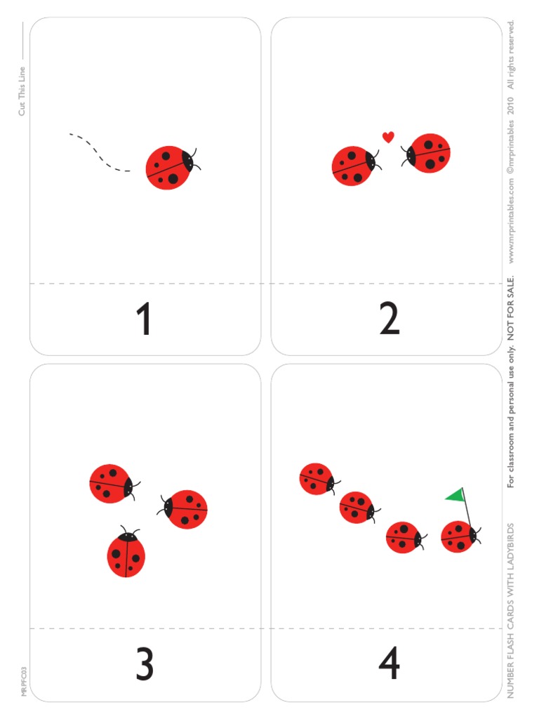 numbers 1 10 flashcardspdf