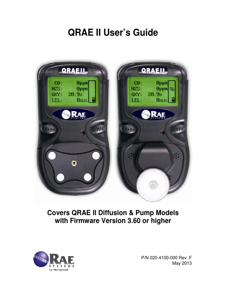 Manual QRAE II Combined | Battery (Electricity) | Battery Charger