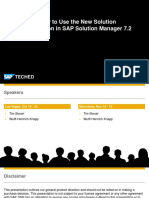 ITM266 - How To Use The New Solution Documentation in SAP Solution Manager 7.2
