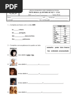 2º TESTE PLE 5º ANO