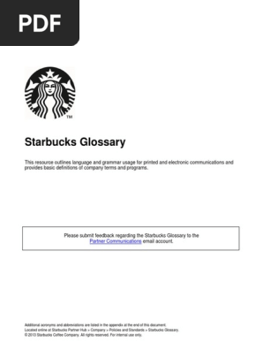 Offered Products Starbucks Coffee