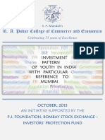 Investment Pattern of Youth PDF