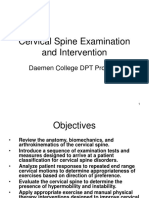 Cervical Spine Examination and Intervention PP T 2342
