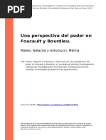 Mateo_Antoniucci_2013_Una Perspectiva Del Poder en Foucault y Bourdieu