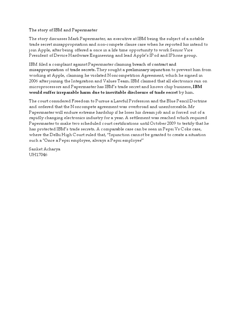 The Story of IBM and Papermaster | PDF