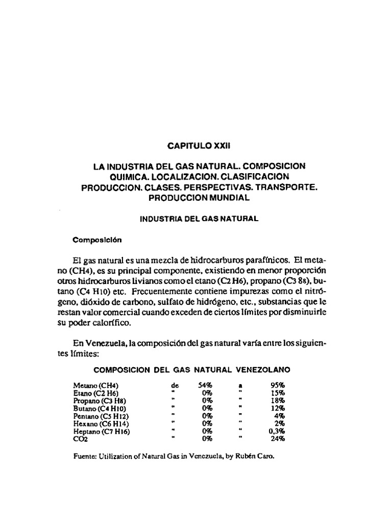 Gas Natural en Venezuela | PDF | Gas natural | Petróleo