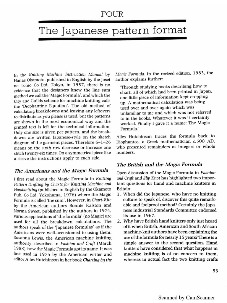 The Japanese Pattern Format | PDF