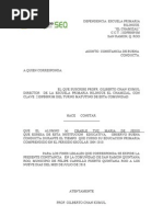 FORMATO MODELO EJEMPLO Carta de Buena Conducta  Política 