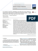 Journal of Cleaner Production: Anders Svensson, Svetlana Paramonova