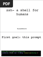 Zsh-A Shell For Humans: @juandebravo